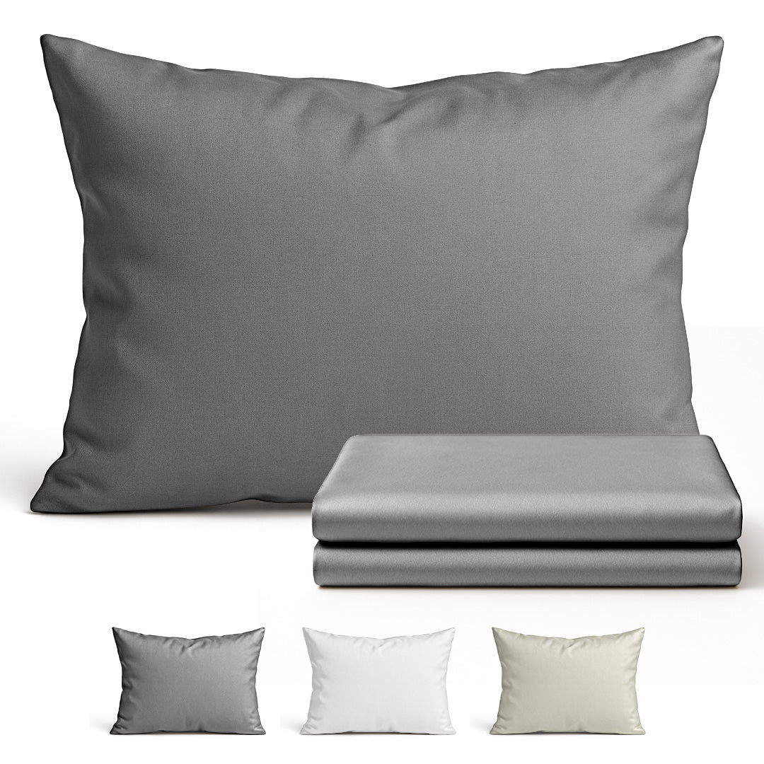 Satiini tyynynpäällinen – 50x70 & 80x80 cm – OEKO-TEX