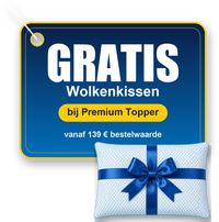 Gratis Wolkenkissen bij de Premium Topper