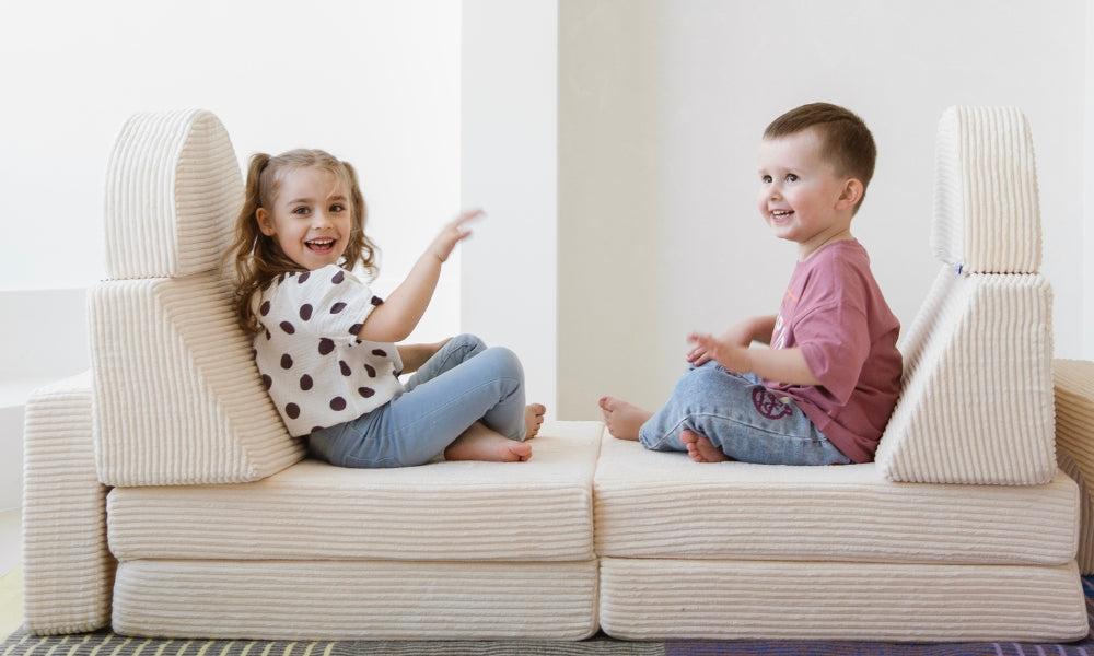 Spielcouch-Sofa für Kinder – 10-teiliges Set für Schlaf- und Spielbereich - KomfortKissen.de