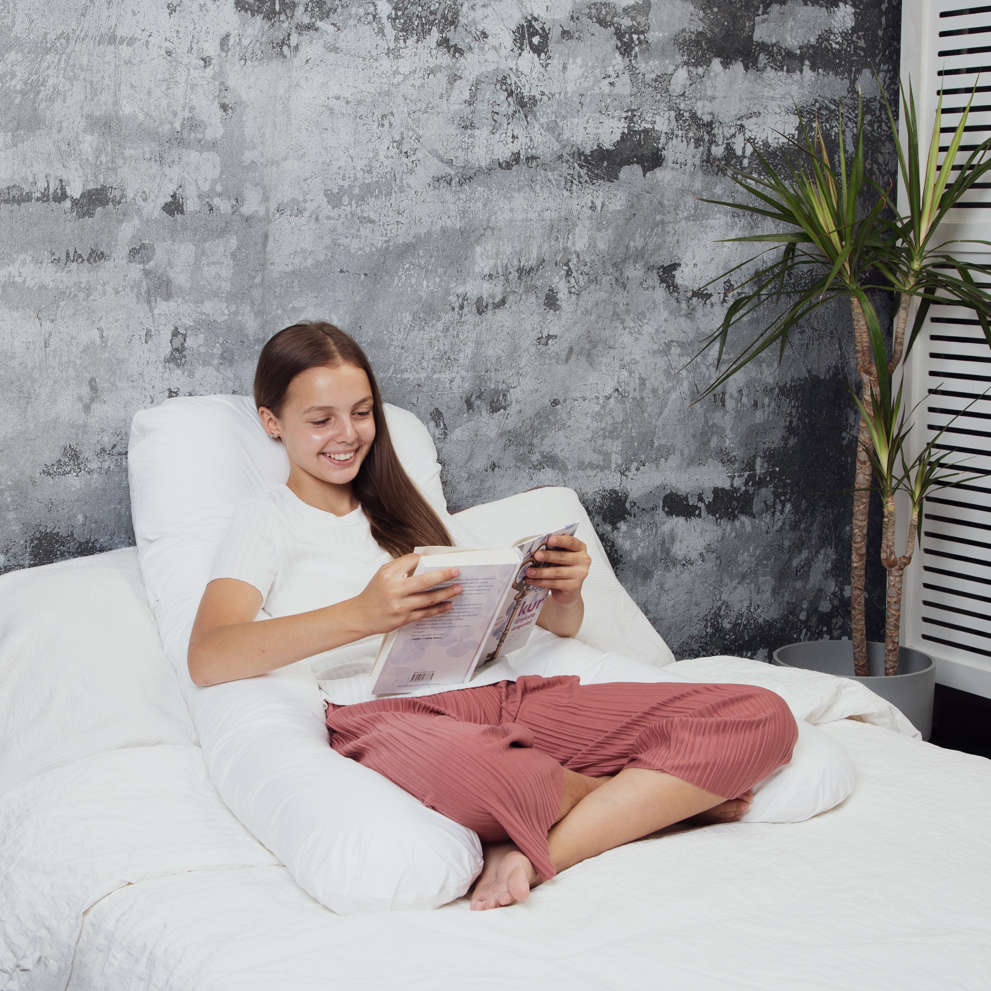 U-vorm zijslaperkussen – Multifunctioneel kussen 