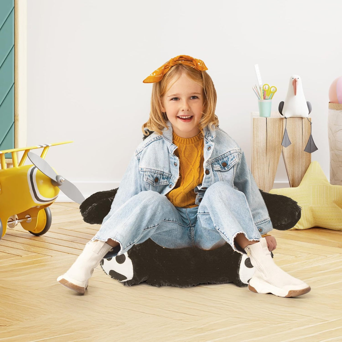 Pluche stoel