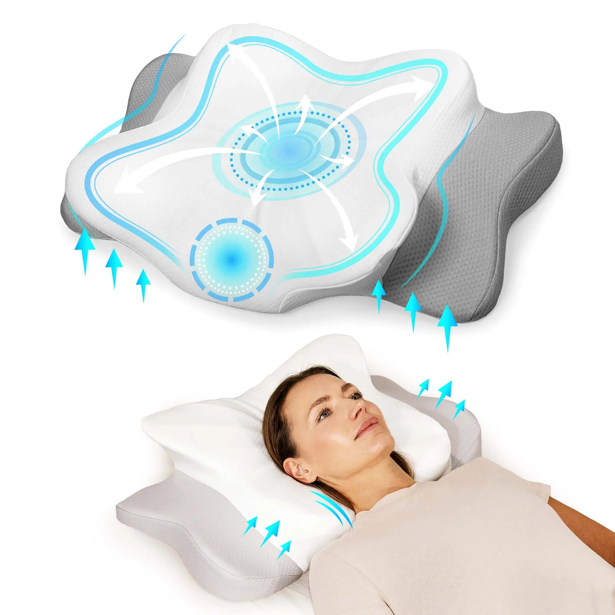 Vlinderkussen | Ergonomisch kussen - ComfortKussen.nl