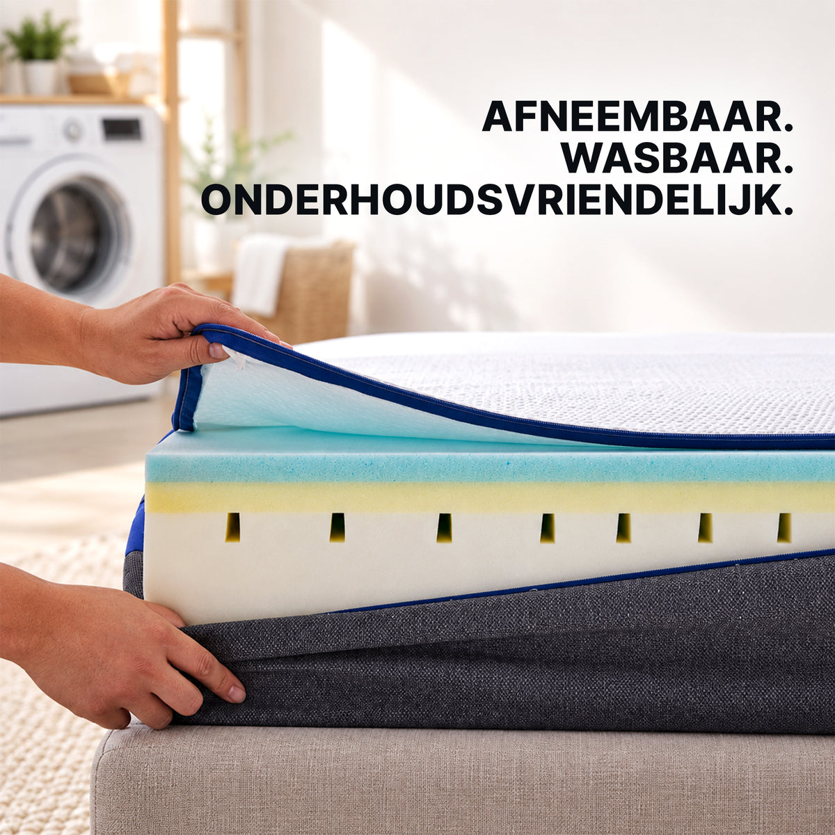 Afneembaar + Wasbaar