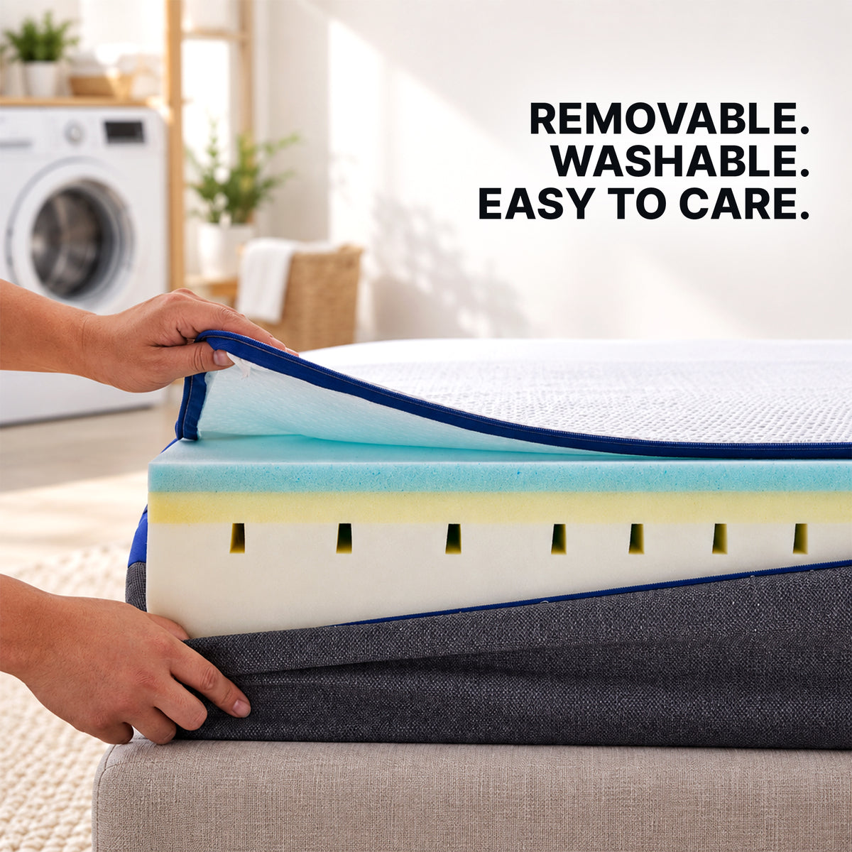 Removable + Washable