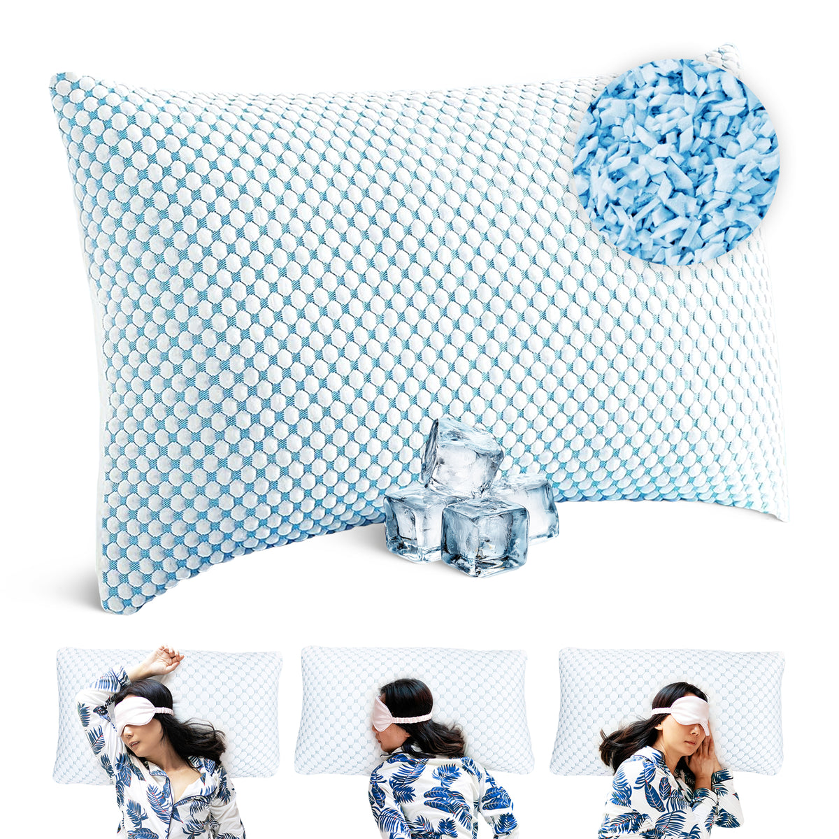 Wolkenkissen - Premium Memory Foam Kissen - Höhenverstellbares