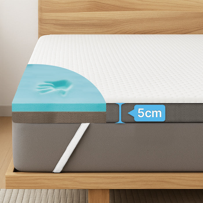 2-in-1 Komfort Topper - Duo Matratzen-Topper mit Gel-Memory-Schaum