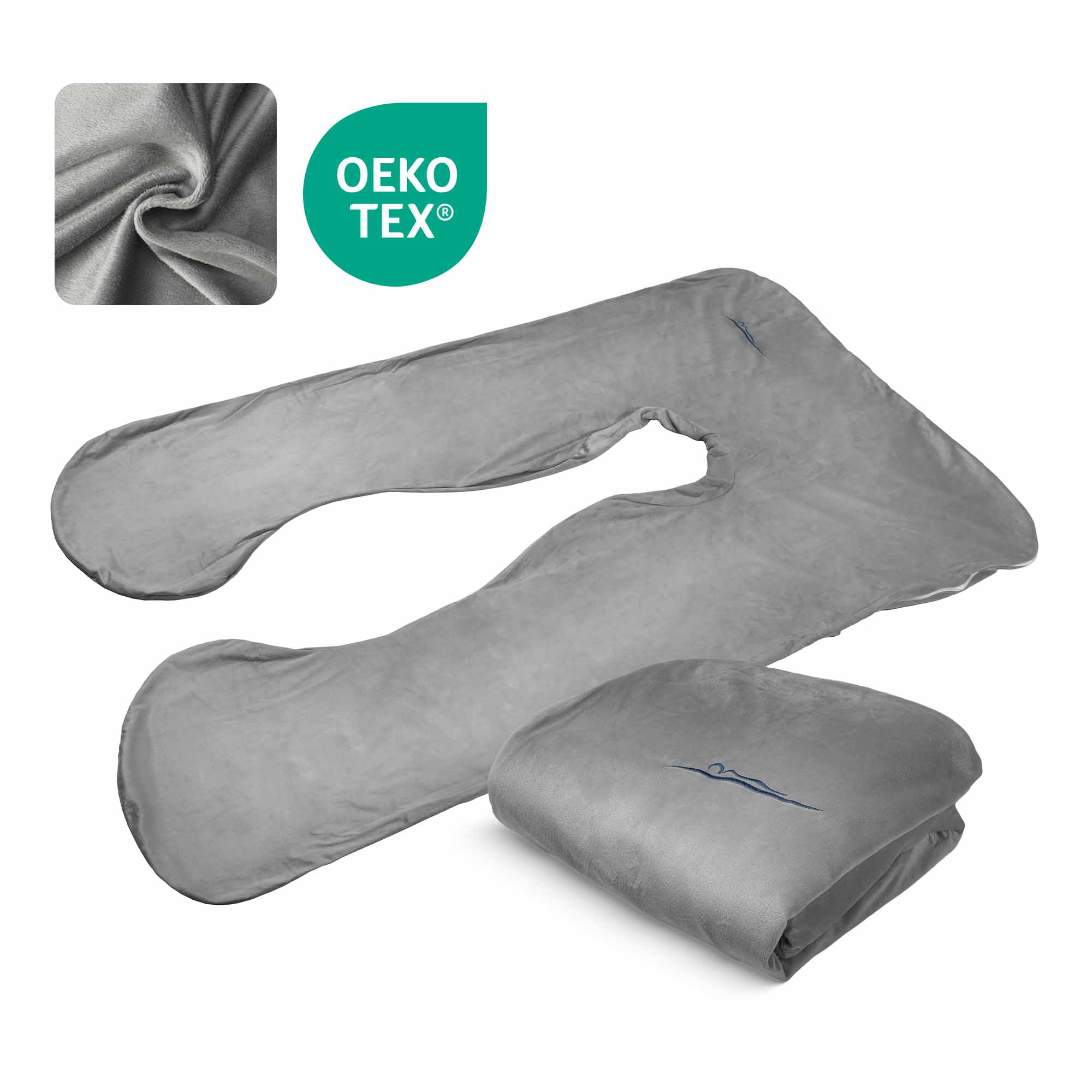 Replacement cover - Micro plush (Dark gray) 