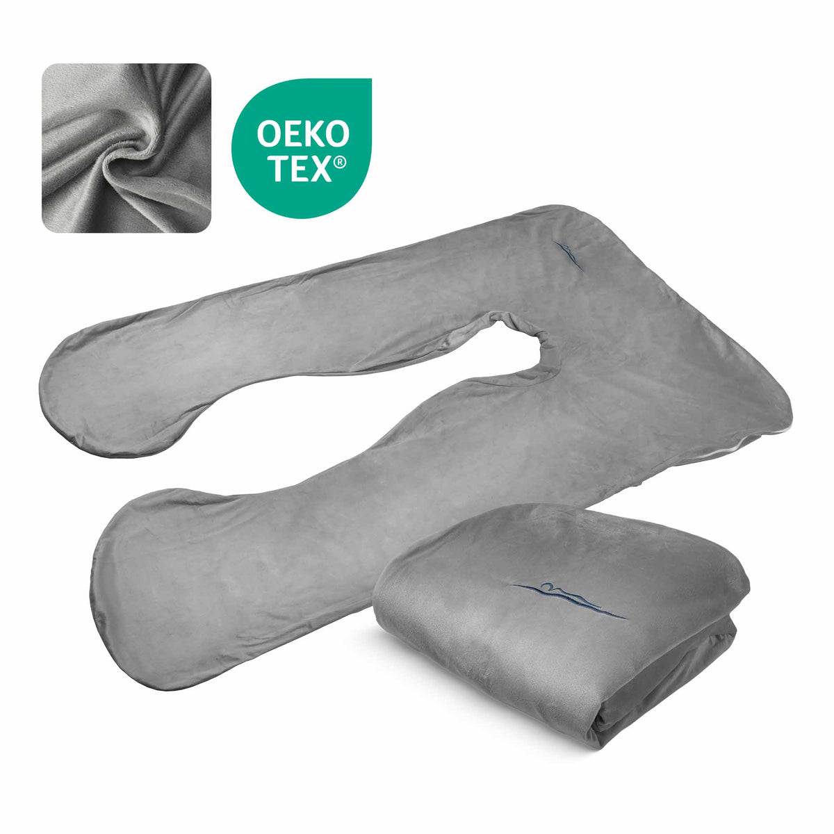 Housse de remplacement - Micro-peluche (Gris foncé)