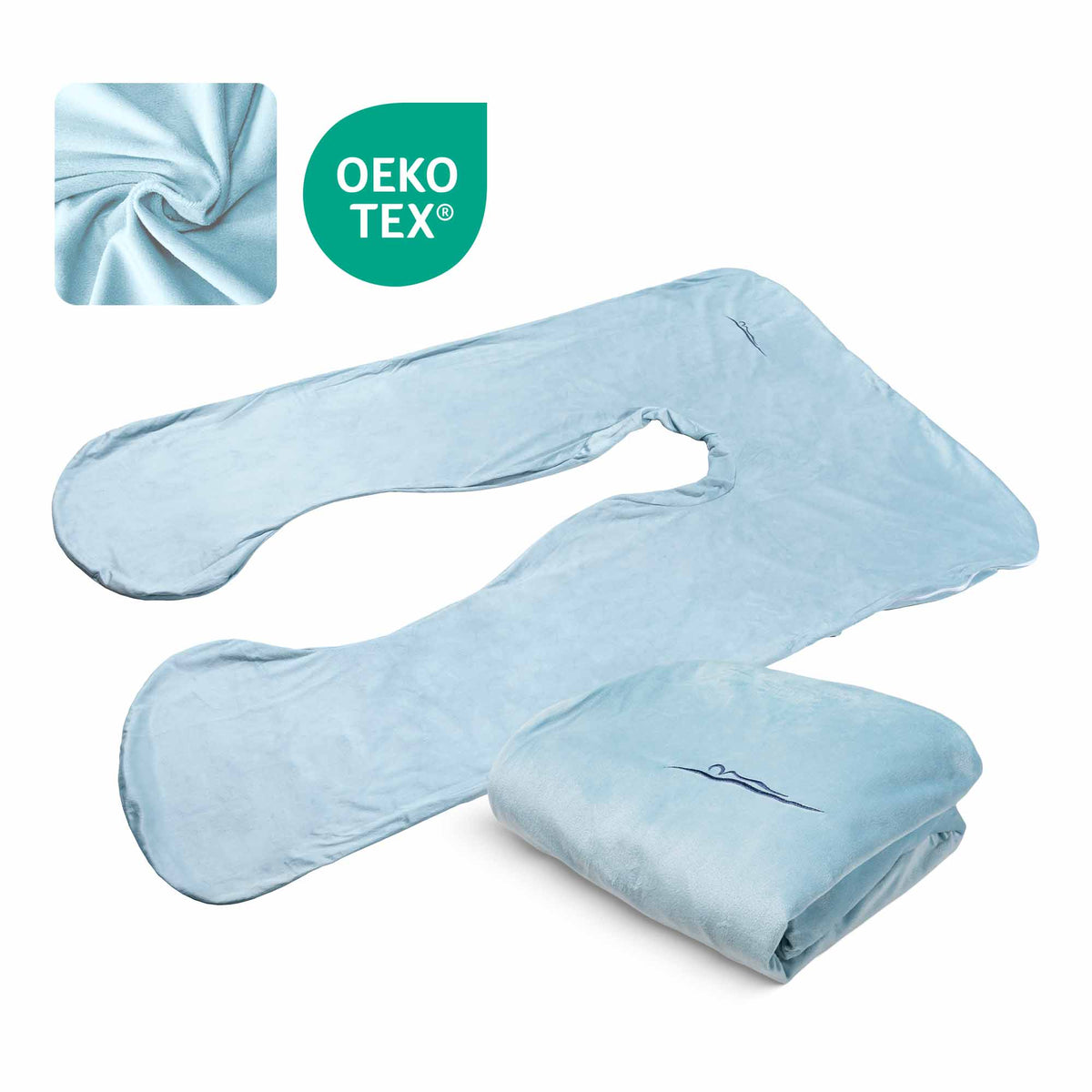 Housse de remplacement - Micro-peluche (Bleu ciel)