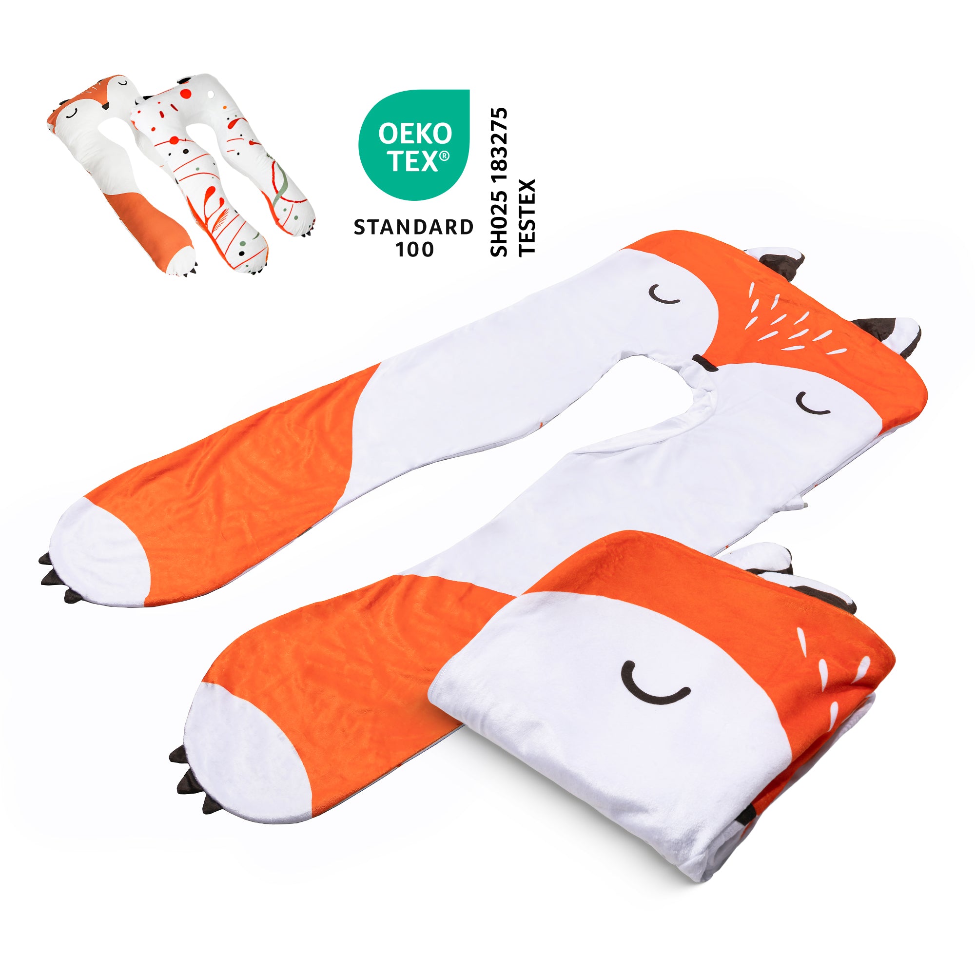 Replacement cover for children's pillow - Micro plush (Fox) 