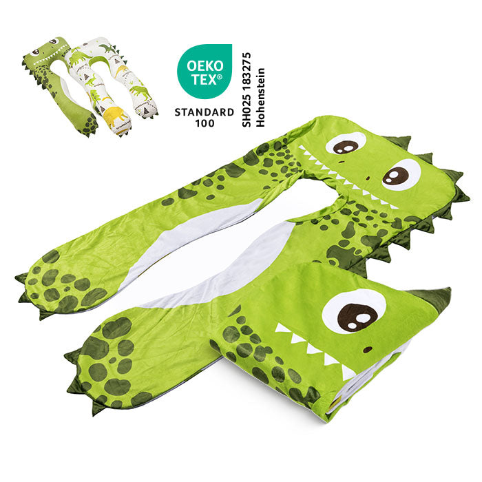 Copertura di ricambio per cuscino per bambini - Microplush (Dino) 