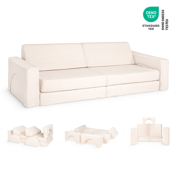 Spielcouch-Sofa für Kinder – 10-teiliges Set für Schlaf- und Spielbereich