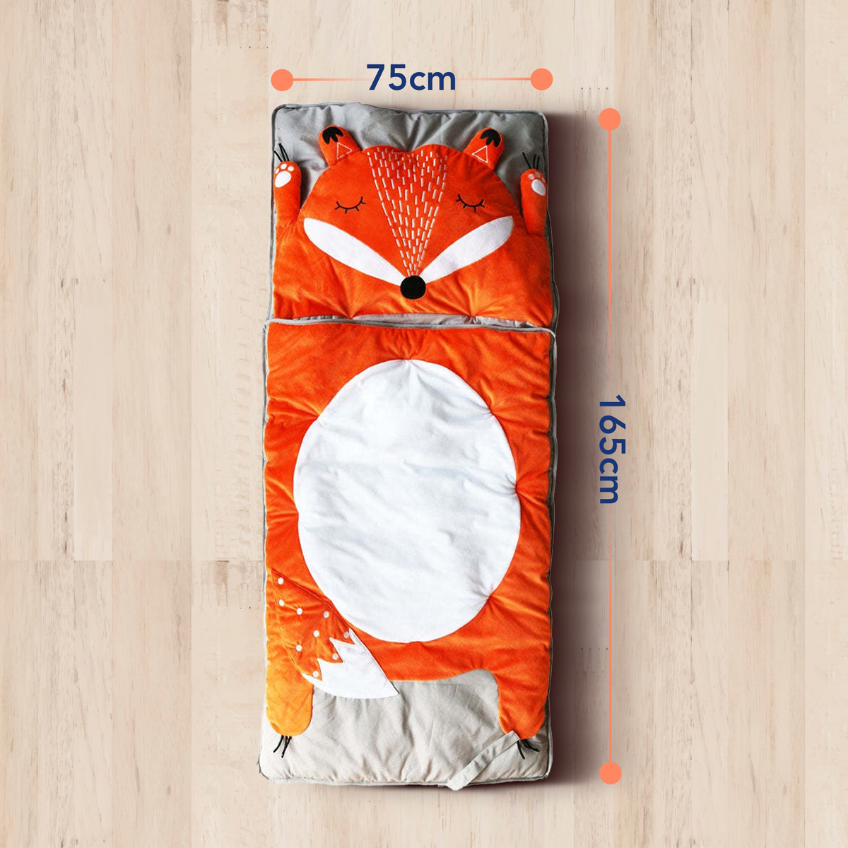 Fuchs-Schlafsack – Kinder Schlafsack, weich & sicher –