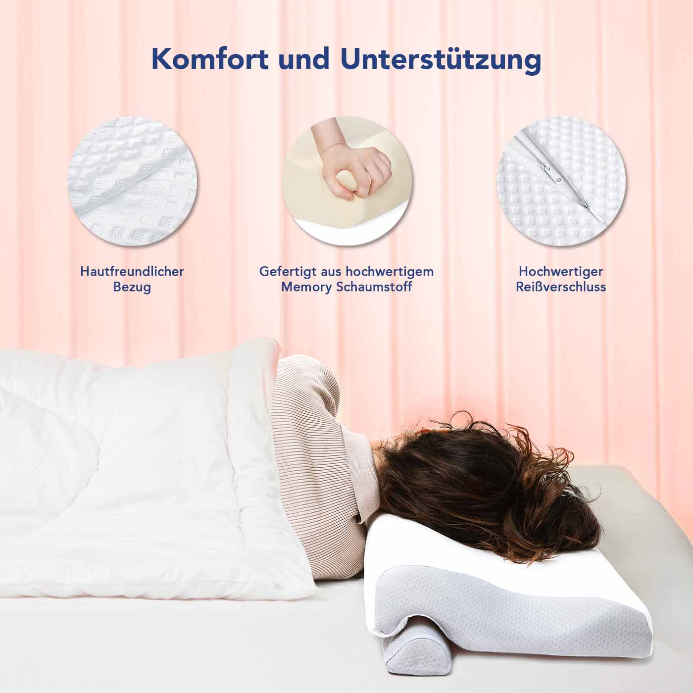 Verstellbares Nackenkissen - KomfortKissen.de