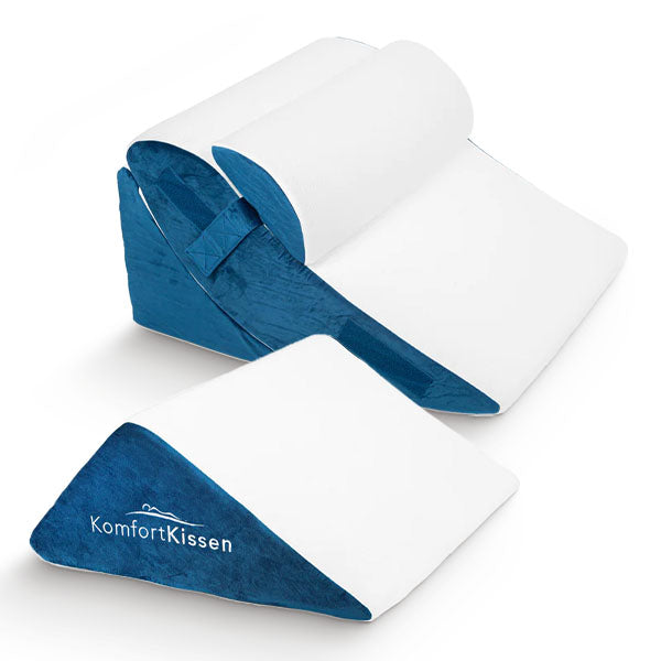 Ergonominen 4-in-1 kiilatyyny selkä, jalat, polvet ja kaula