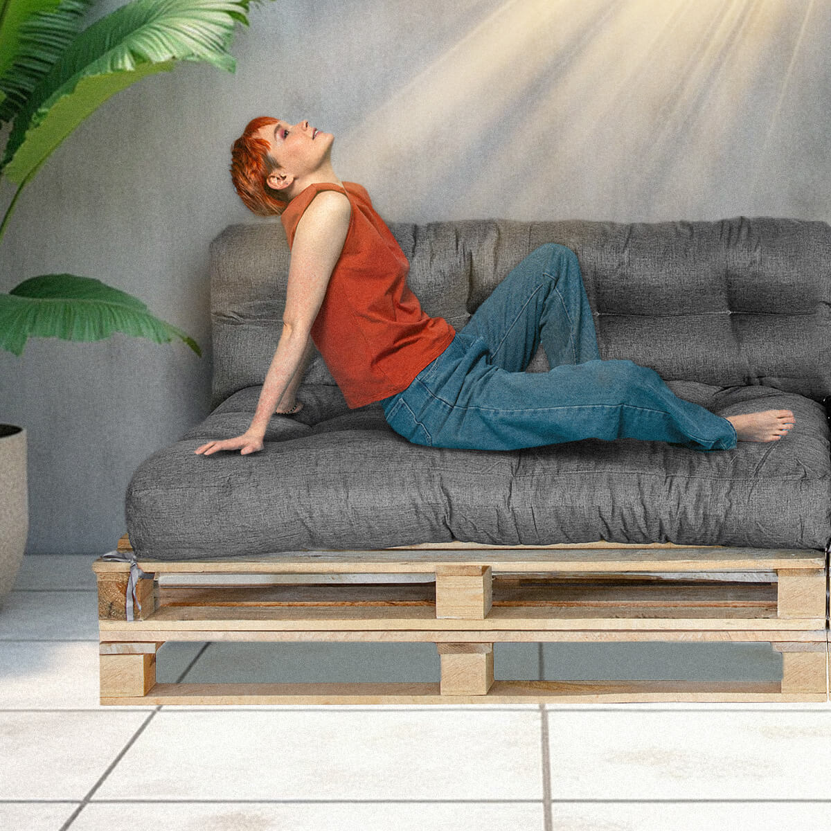 Premium -kuormalavatyyny - ulko- ja sisätilojen tyyny