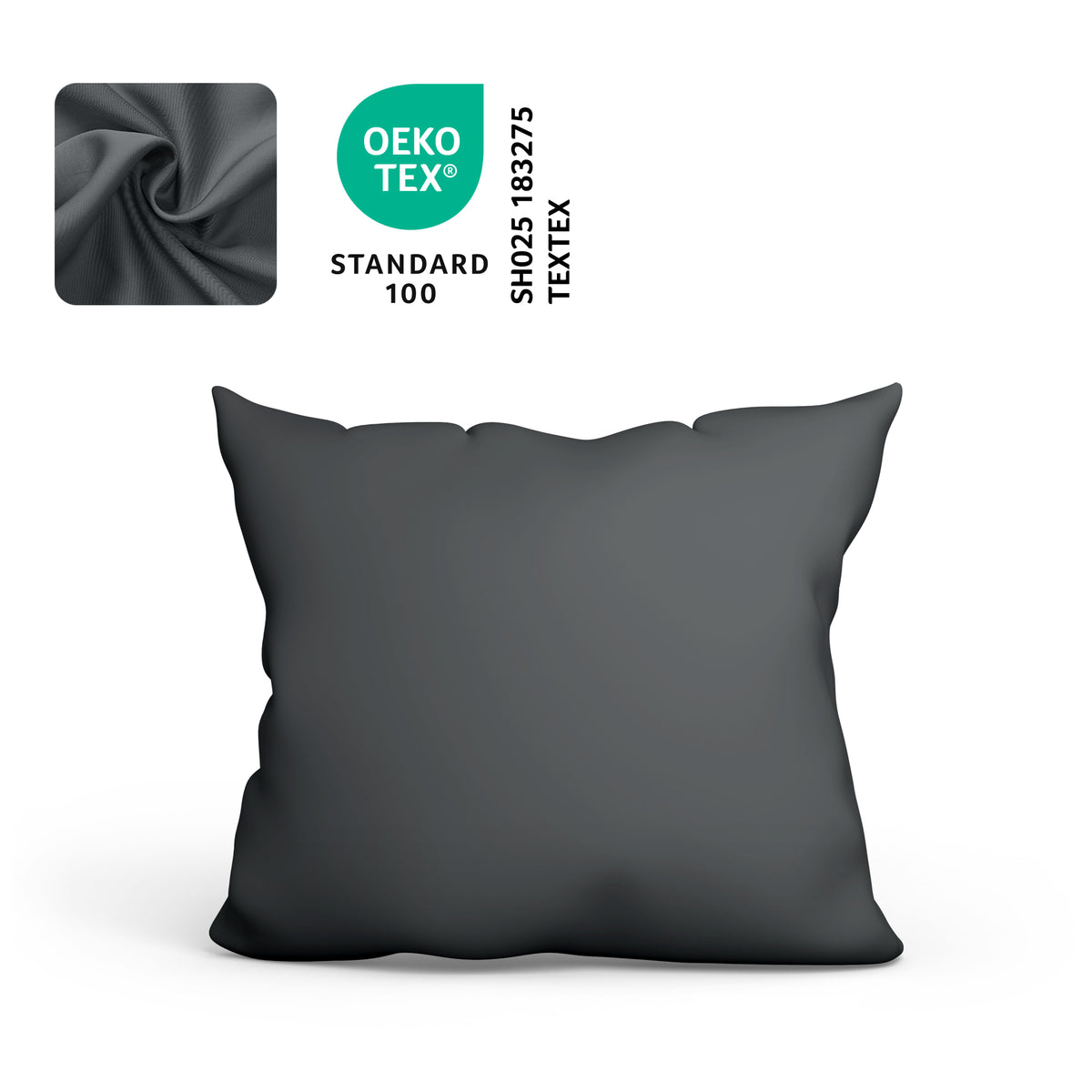 Kopfkissenbezug Baumwolle – 70x50 & 80x80 cm – OEKO-TEX zertifiziert –