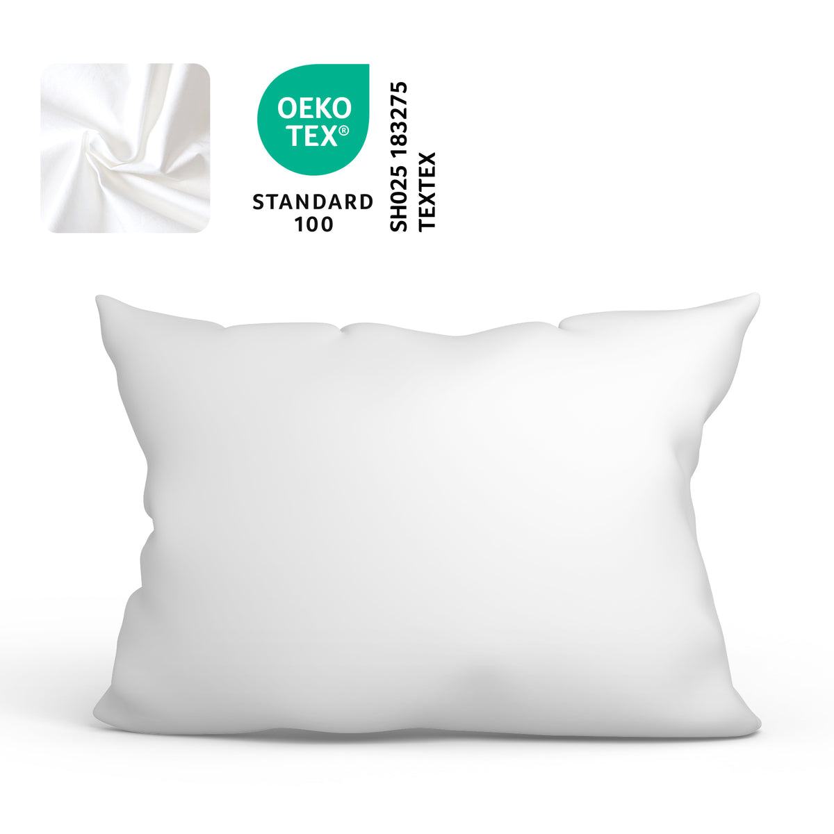 Kopfkissenbezug Baumwolle – 70x50 & 80x80 cm – OEKO-TEX zertifiziert