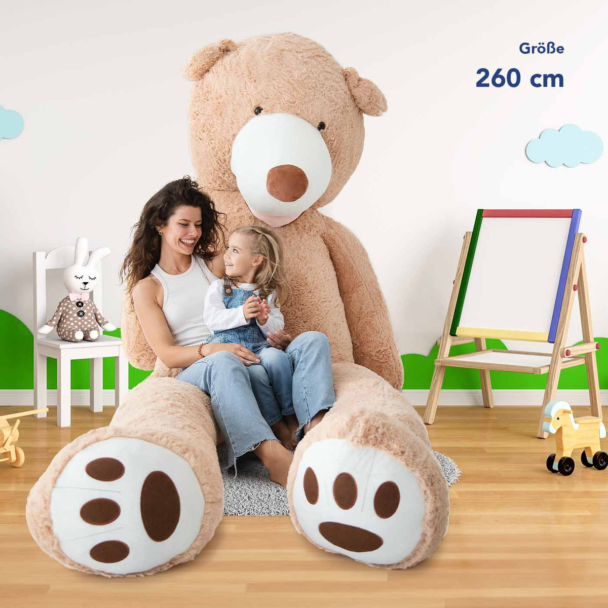 Gigantischer Plüschteddybär - Riesiger Kuschelweiches Stofftier - KomfortKissen.de