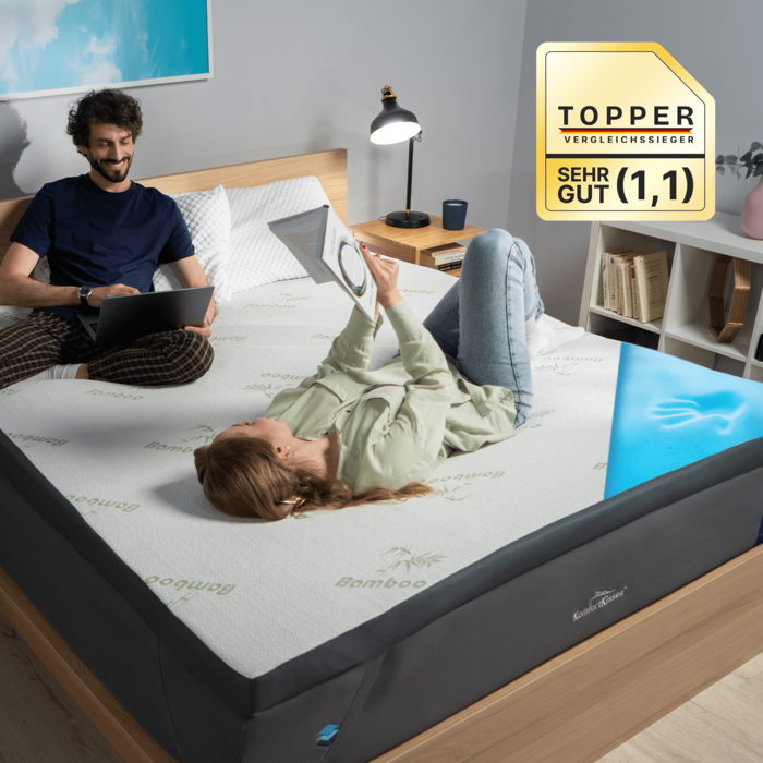 Premium Comfort Topper - Mattress Topper with Gel Memory Foam 