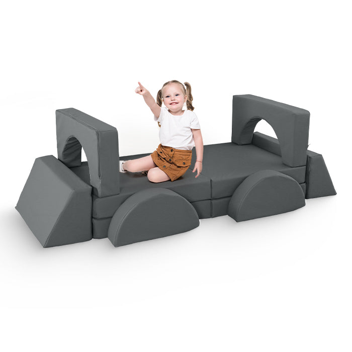 Divano Da Gioco Per Bambini Che Brilla Al Buio - 10 Pezzi In Schiuma Per Cameretta E Relax - Foto 12