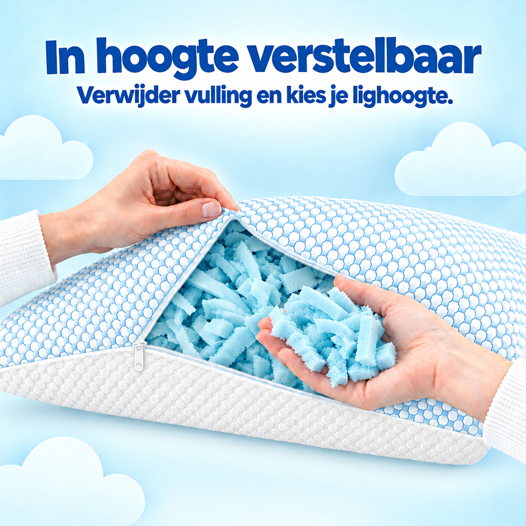 In hoogte verstelbaar - verwijder vulling en kies je lighoogte