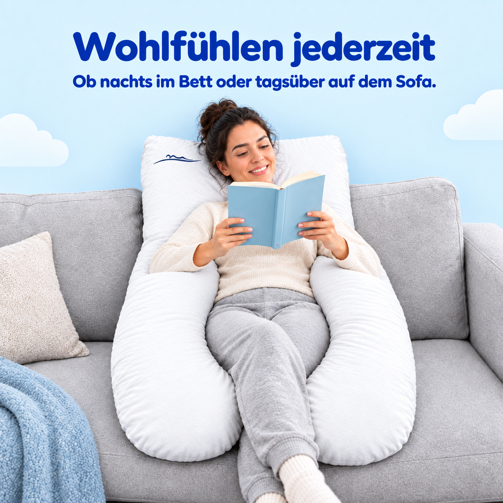 Wohlfühlen jederzeit – ob nachts im Bett oder tagsüber auf dem Sofa – Weiß (White)