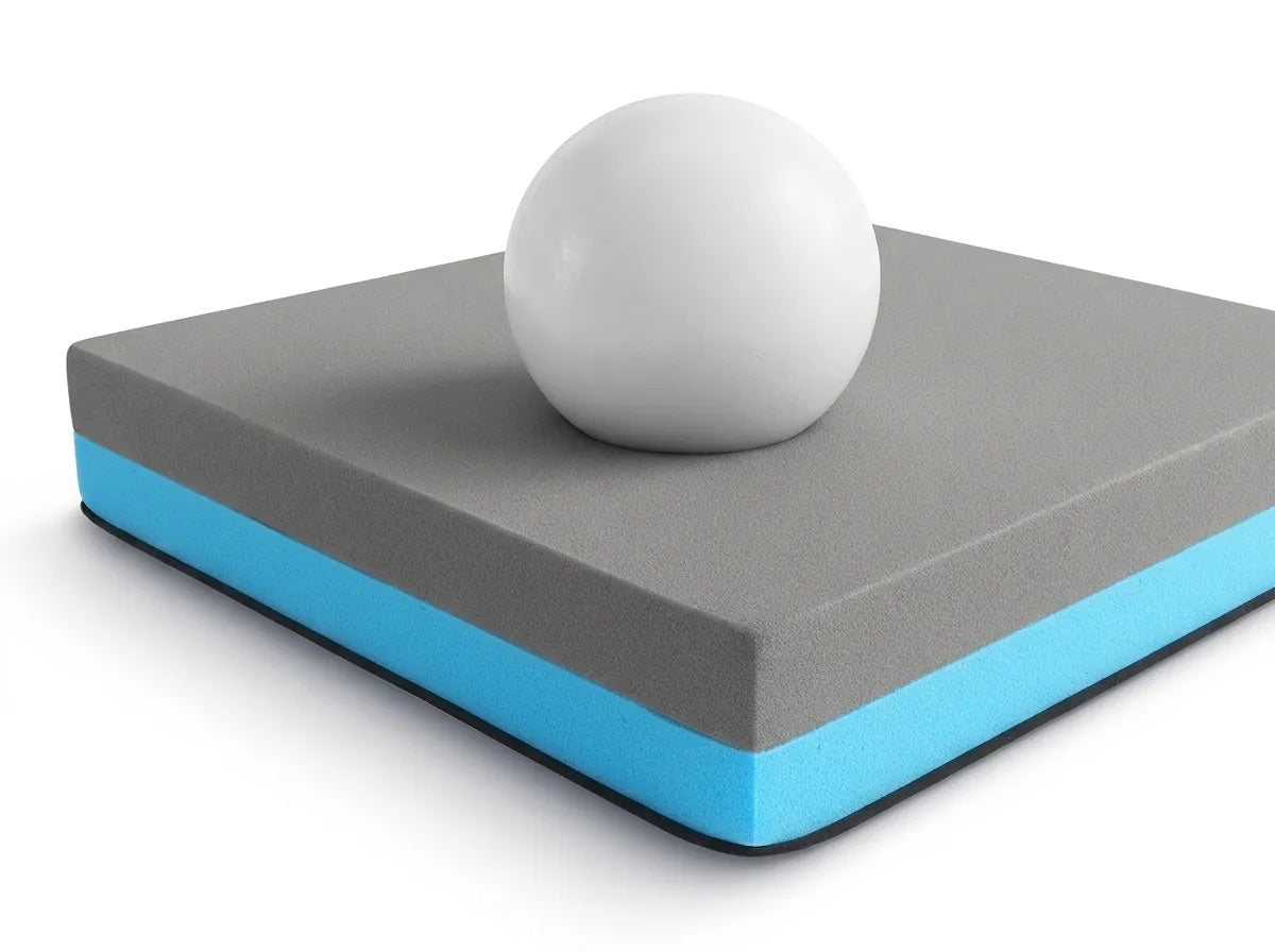 2-in-1 Komfort Topper – feste graue Stützschicht