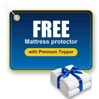 Free mattress protector with the Premium Topper – in the same size