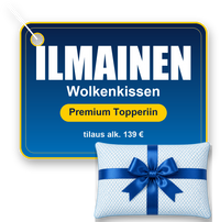 Ilmainen Wolkenkissen Premium-topperin kanssa