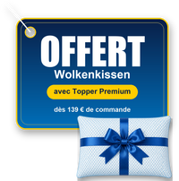 Wolkenkissen offert avec le surmatelas Premium