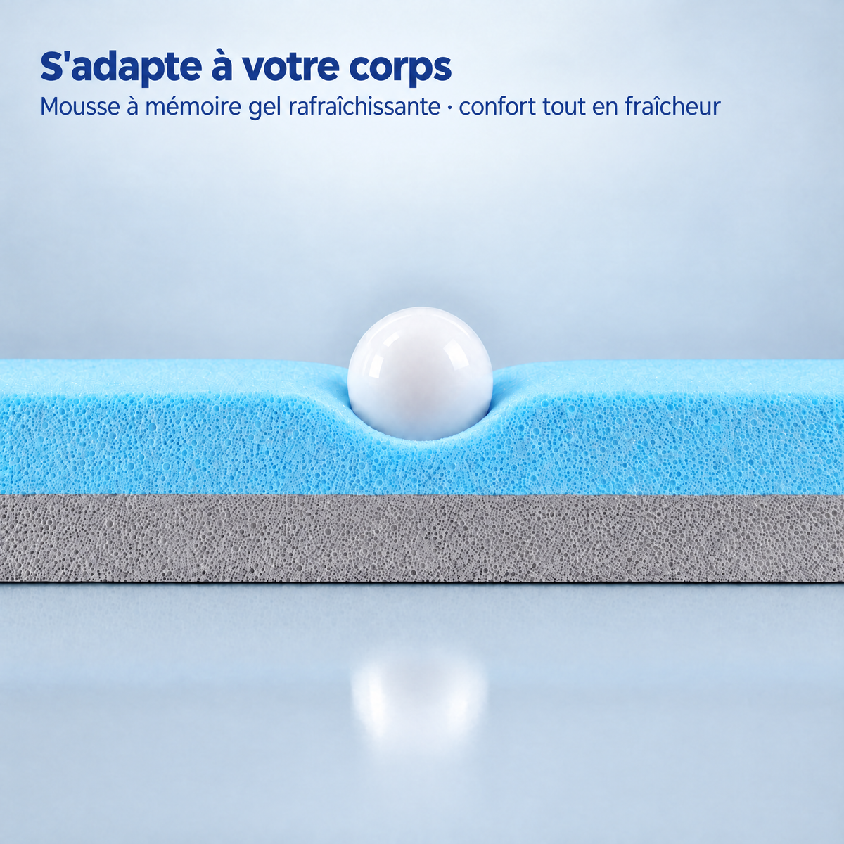 Surmatelas Komfort 2-en-1 – s'adapte à votre corps