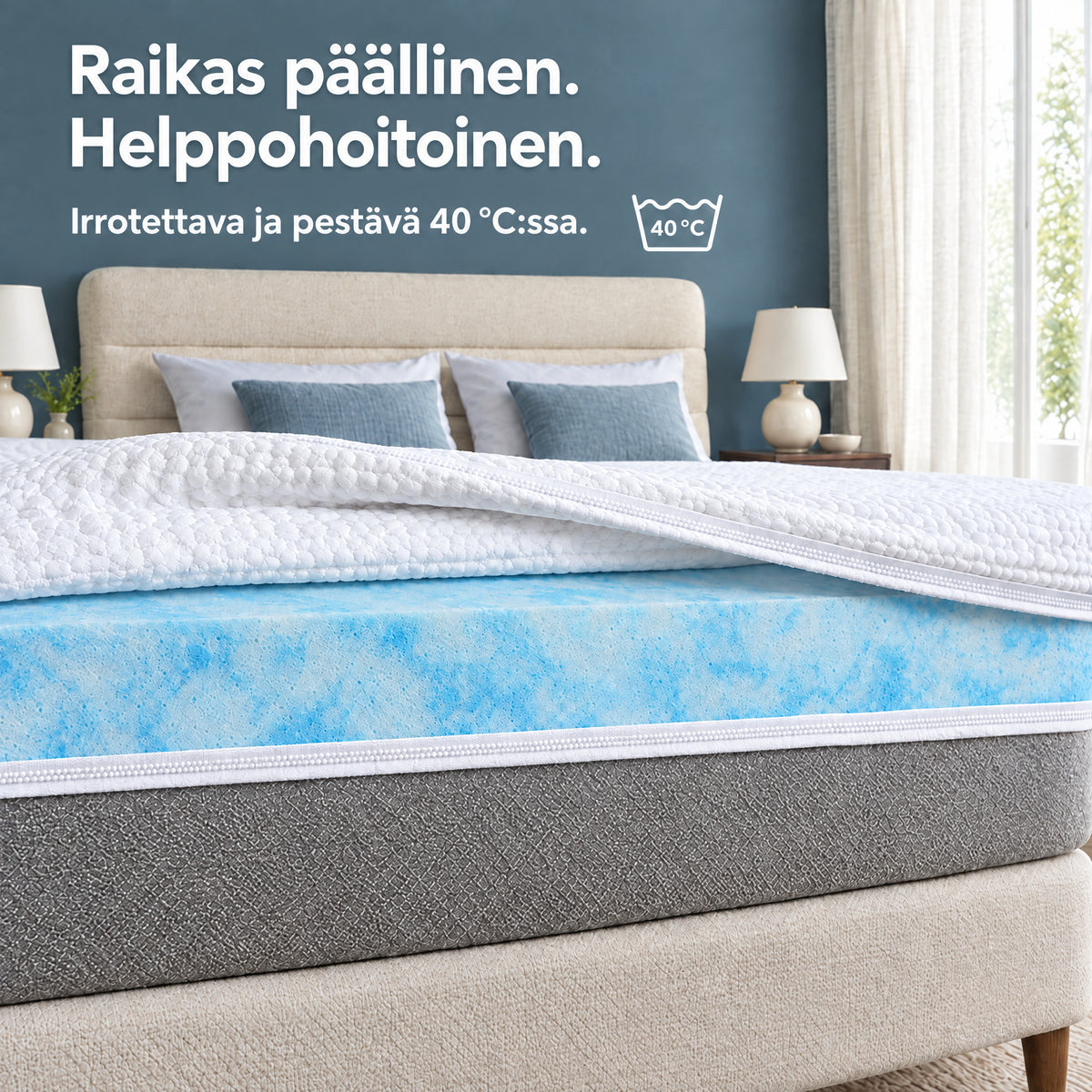 Dream Topper – Raikas päällinen. Helppohoitoinen.
