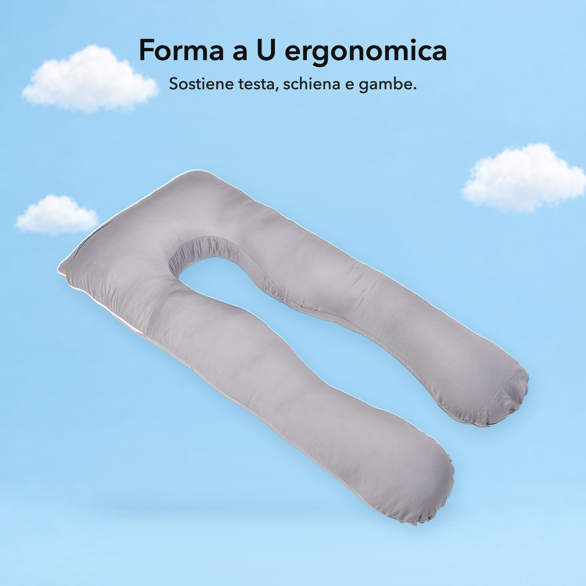 Grigio – Forma a U ergonomica