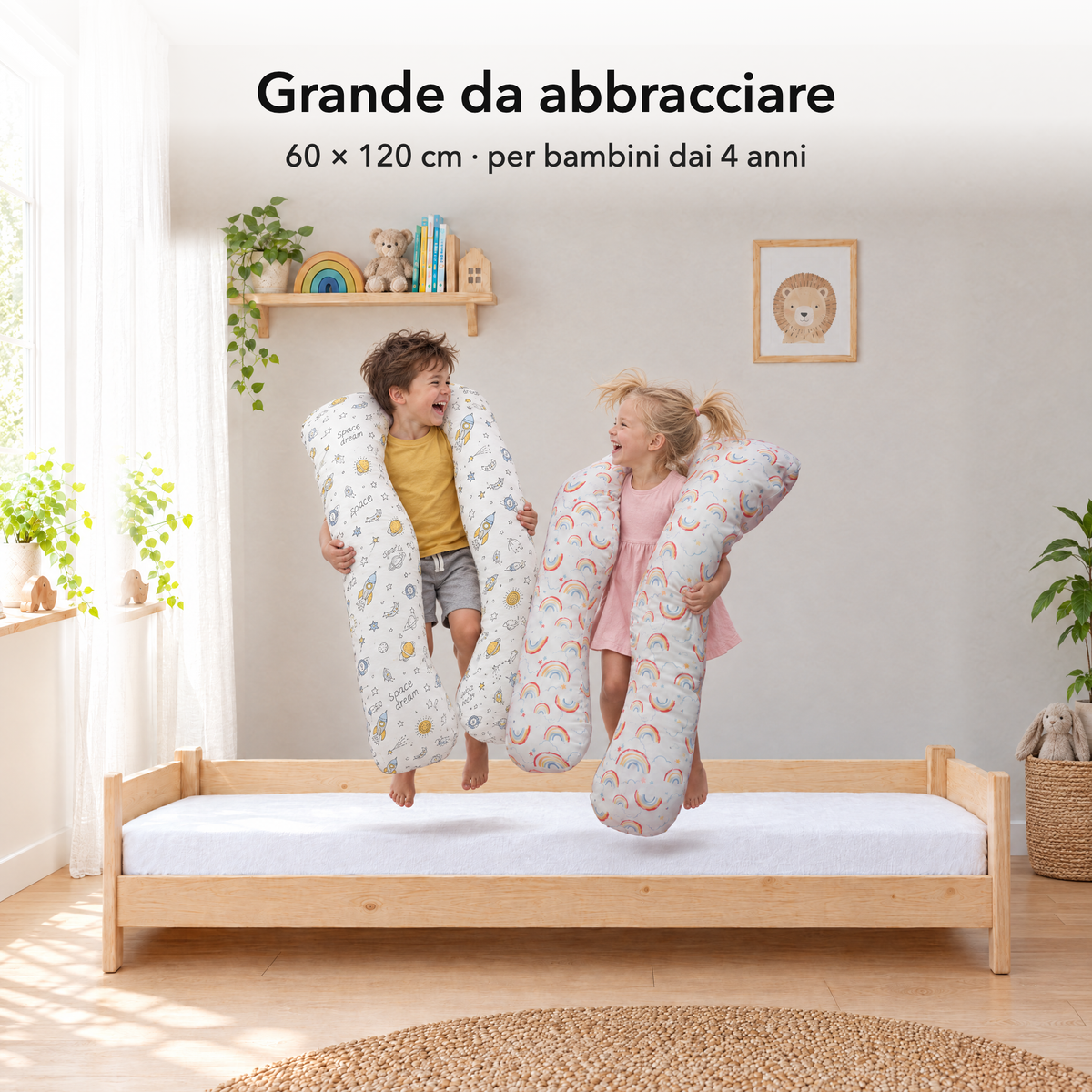 Pianeta – Misura 60 × 120 cm a confronto con bambini