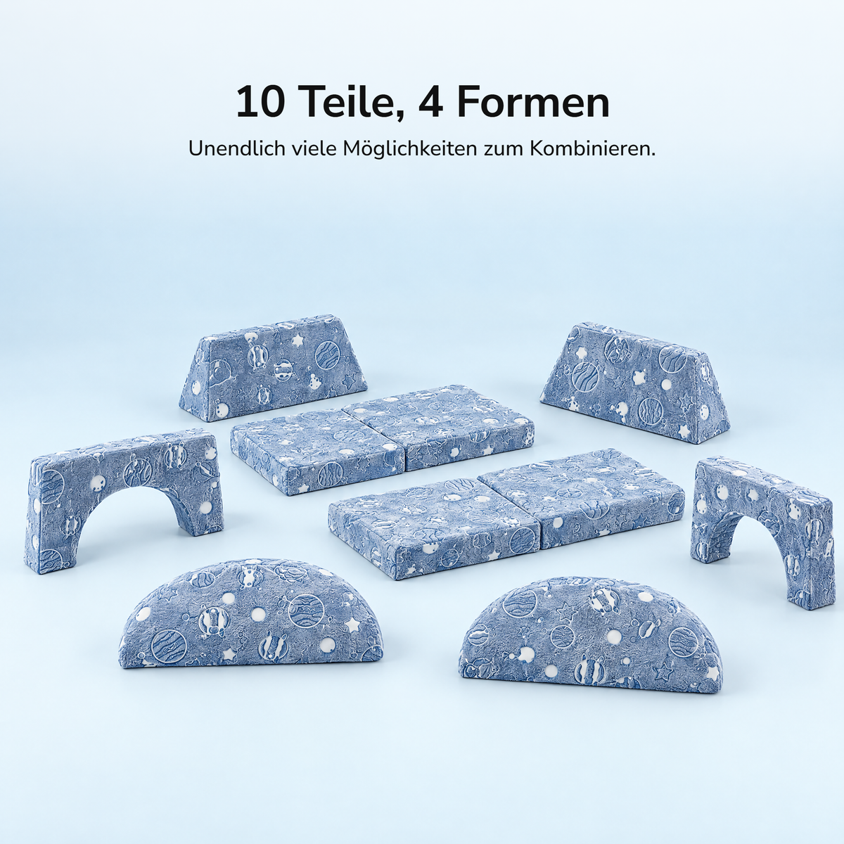 Weltraum – 10 Teile, 4 Formen